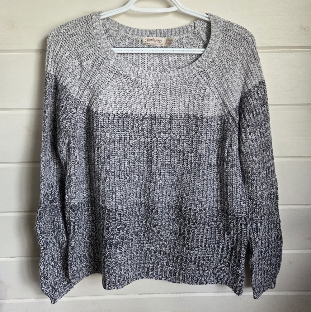 Women's Gray Gradient Sweater